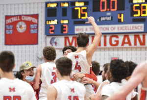 Morgantown boys' basketball team pulls upset of big Bishop Walsh 75-58